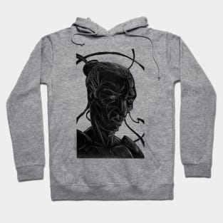 Samurai Worrior Portrait Hoodie